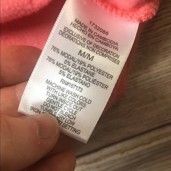 Hurley Sunset Coral Hoodie with Palm Design - Picture 4 of 5